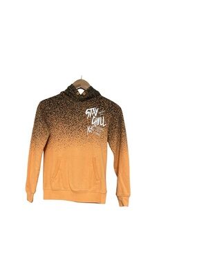 H&M Black/Orange Hoodie Size 8/10